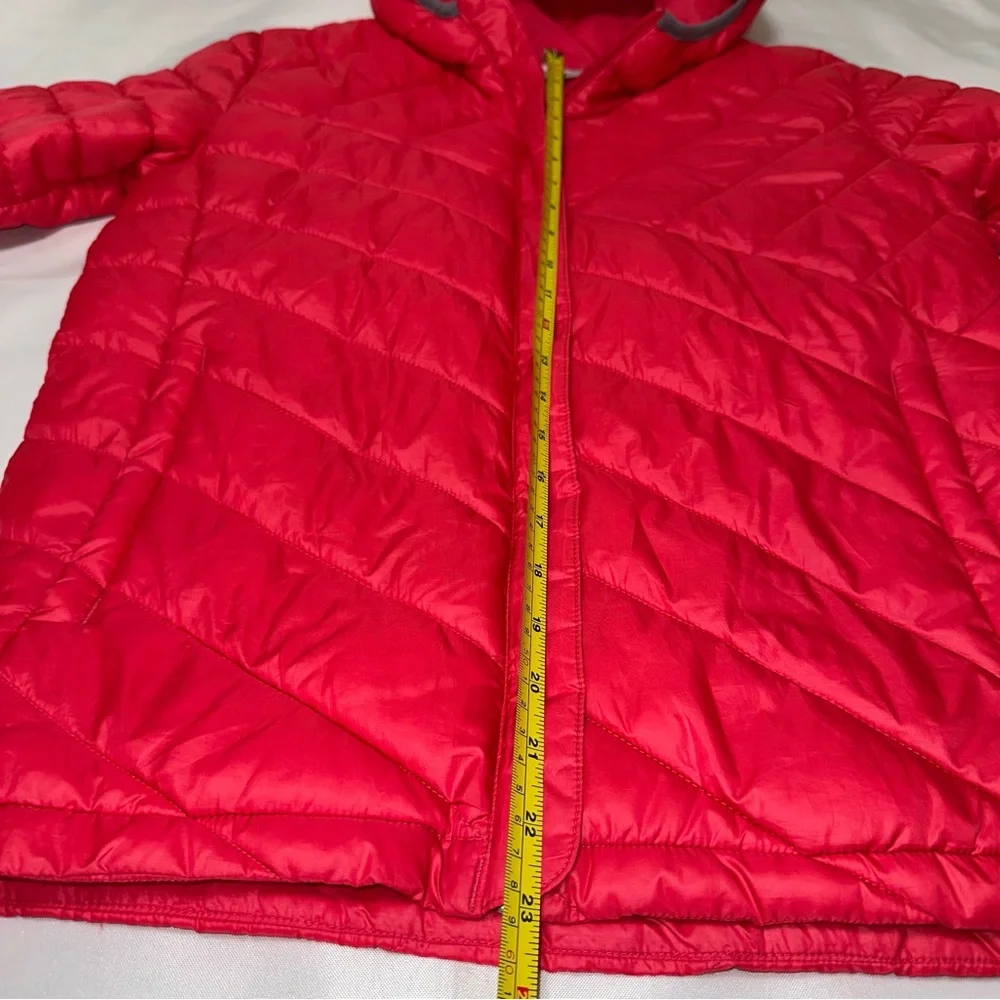 Columbia Kids Red Puffer Jacket size XL‎ hooded zipper coat